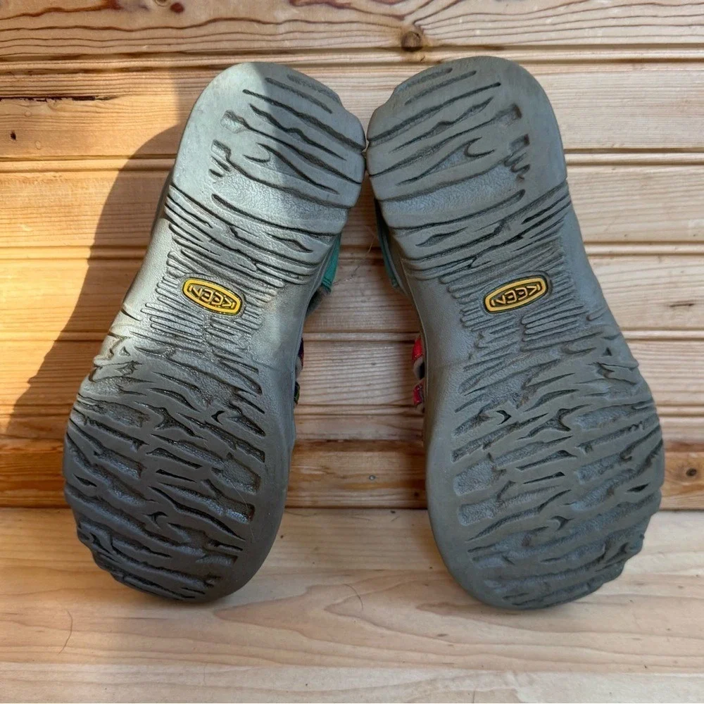 Keen Sandals Waterproof Teal Pink Big Kids 4 Adventure Hiking Water Play Camping